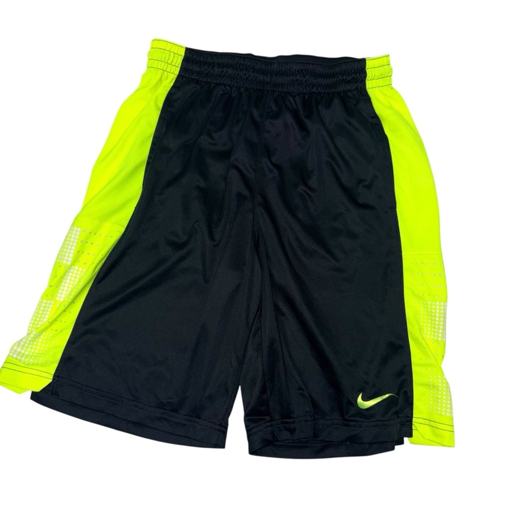 Nike Black and Neon Yellow Athletic Shorts size Large